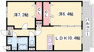 亀山駅 徒歩9分 2階の物件間取画像